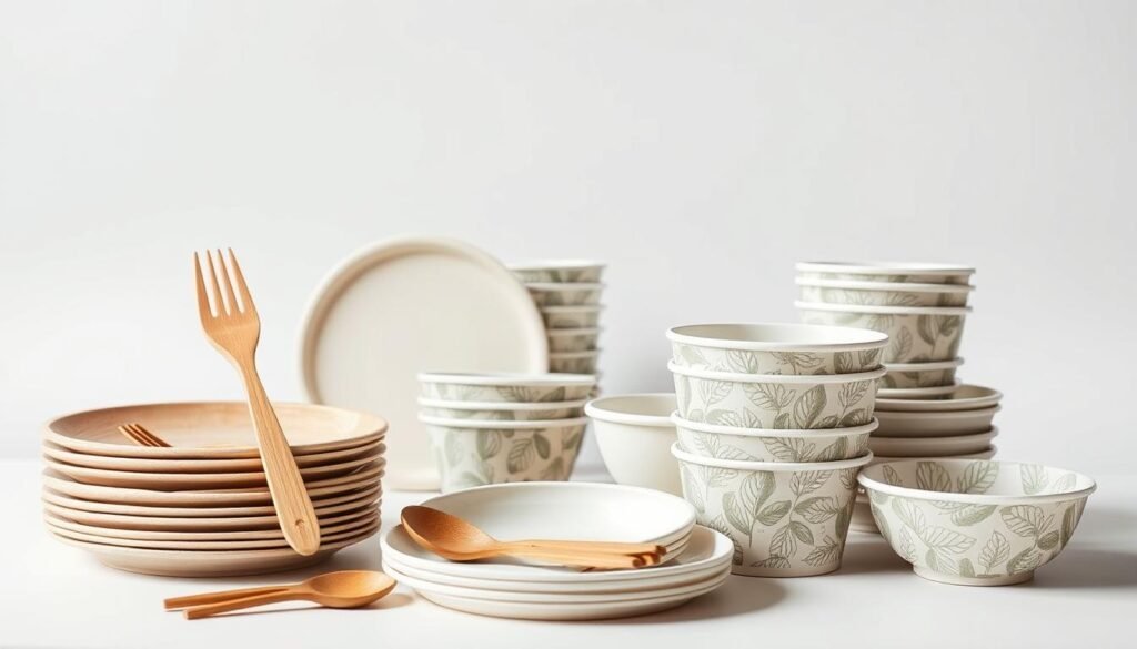 biodegradable disposable plates and utensils