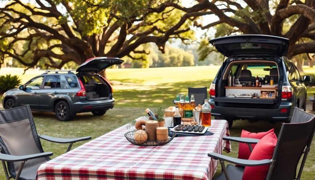 tailgate setup